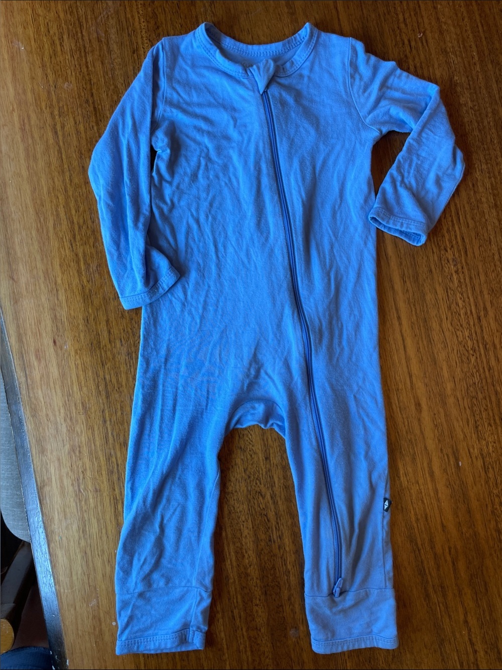 Kyte BABY Light Blue Zip-Up Footed One-Piece